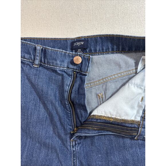 J.Crew Women's Jeans Blue Size 26 Tapered Mid Rise Stretch Denim Cotton Blend - Picture 6 of 9